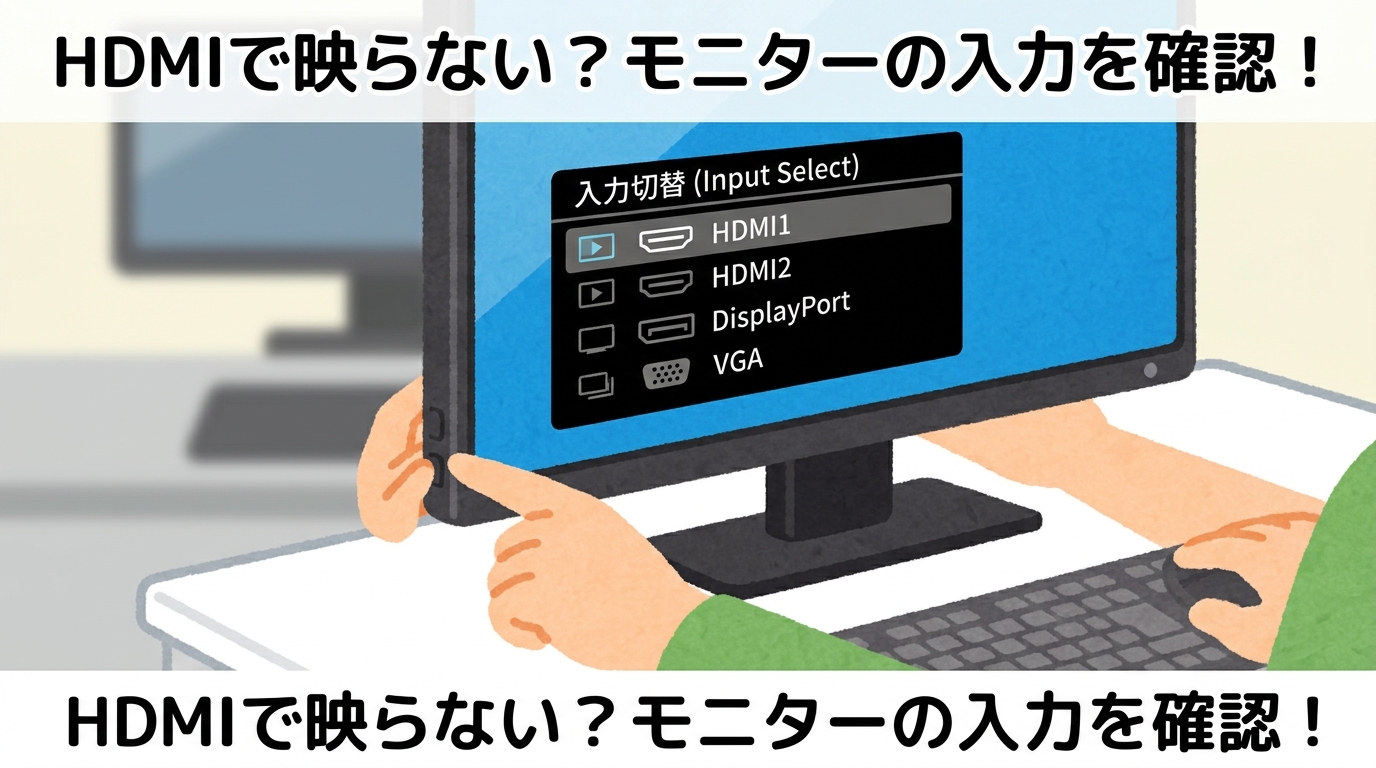 モニターの入力切替設定の画像