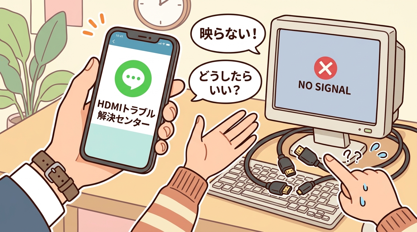 カスタマーサポートへの電話相談の画像