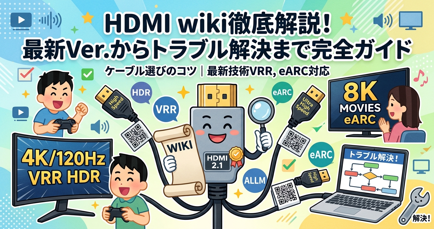 HDMI wiki徹底解説！最新バージョンからケーブル選び、接続トラブル解決まで完全ガイド