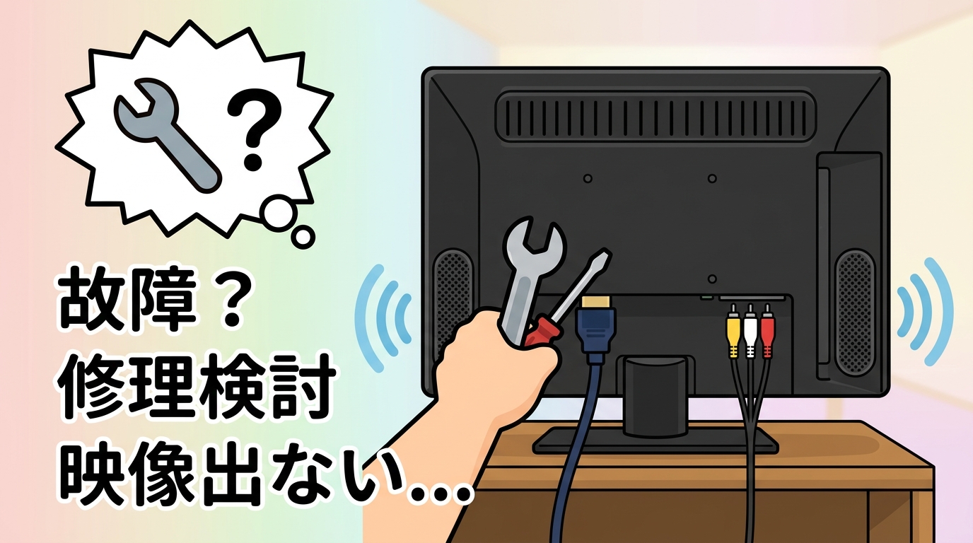 故障を疑い修理を検討するイメージ画像