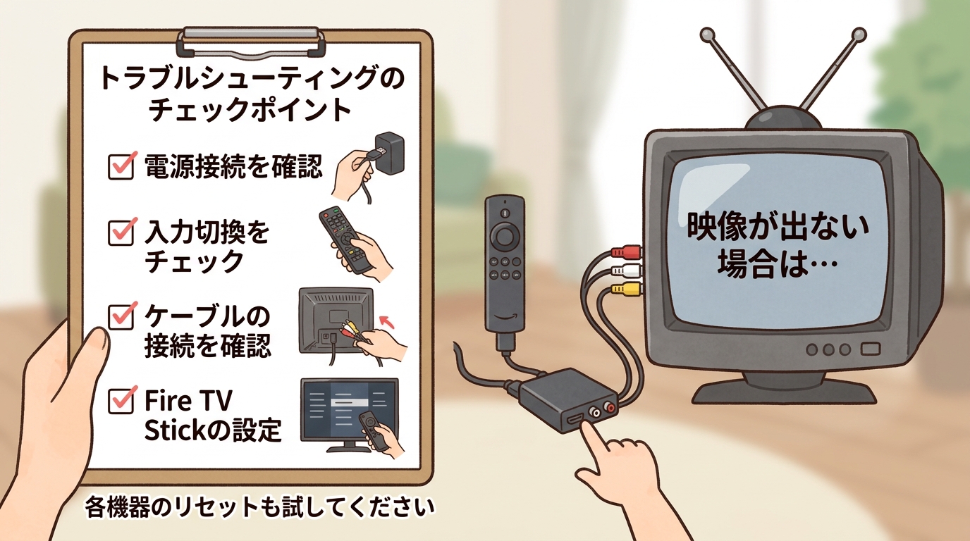 トラブルシューティングのチェックポイント画像