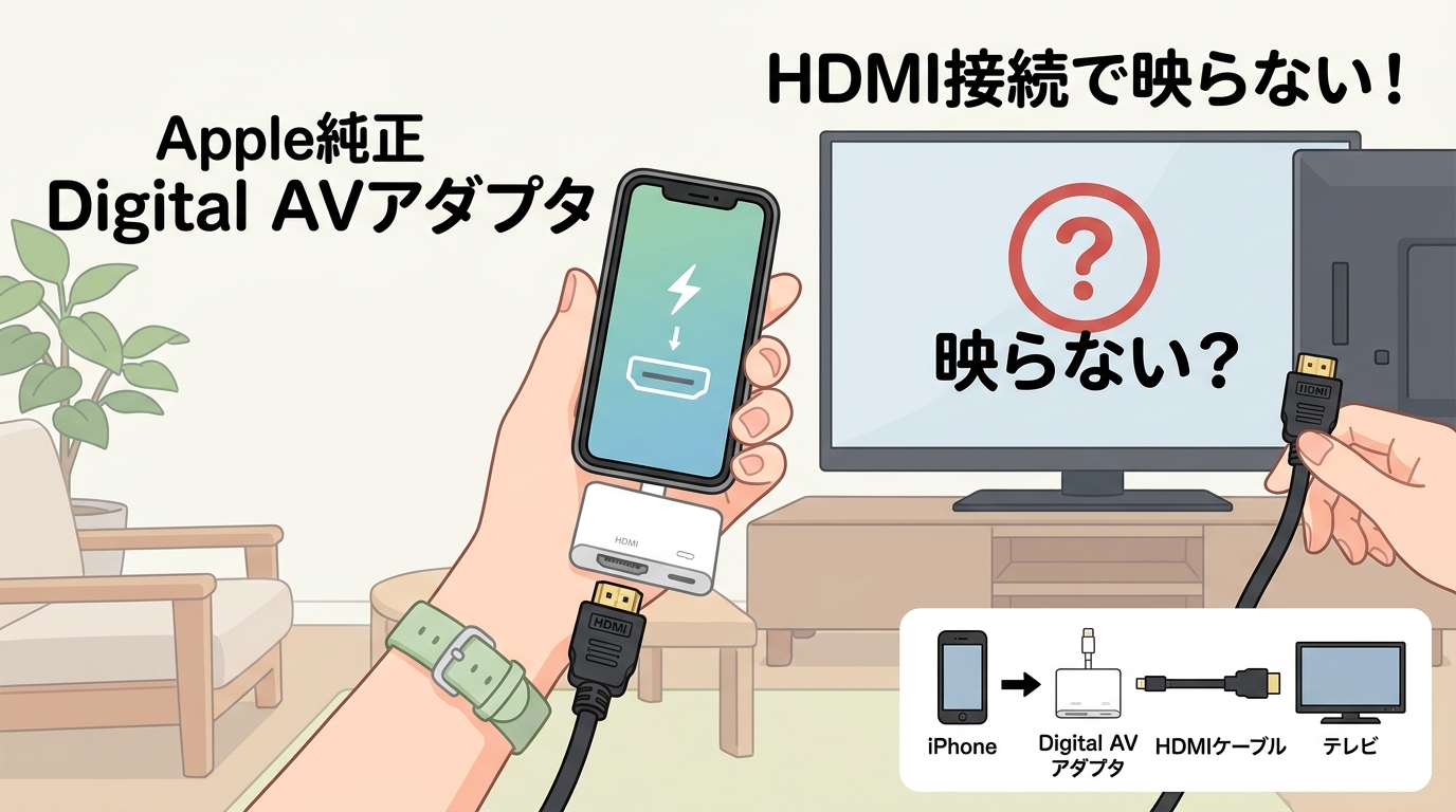 Apple純正のDigital AVアダプタの画像