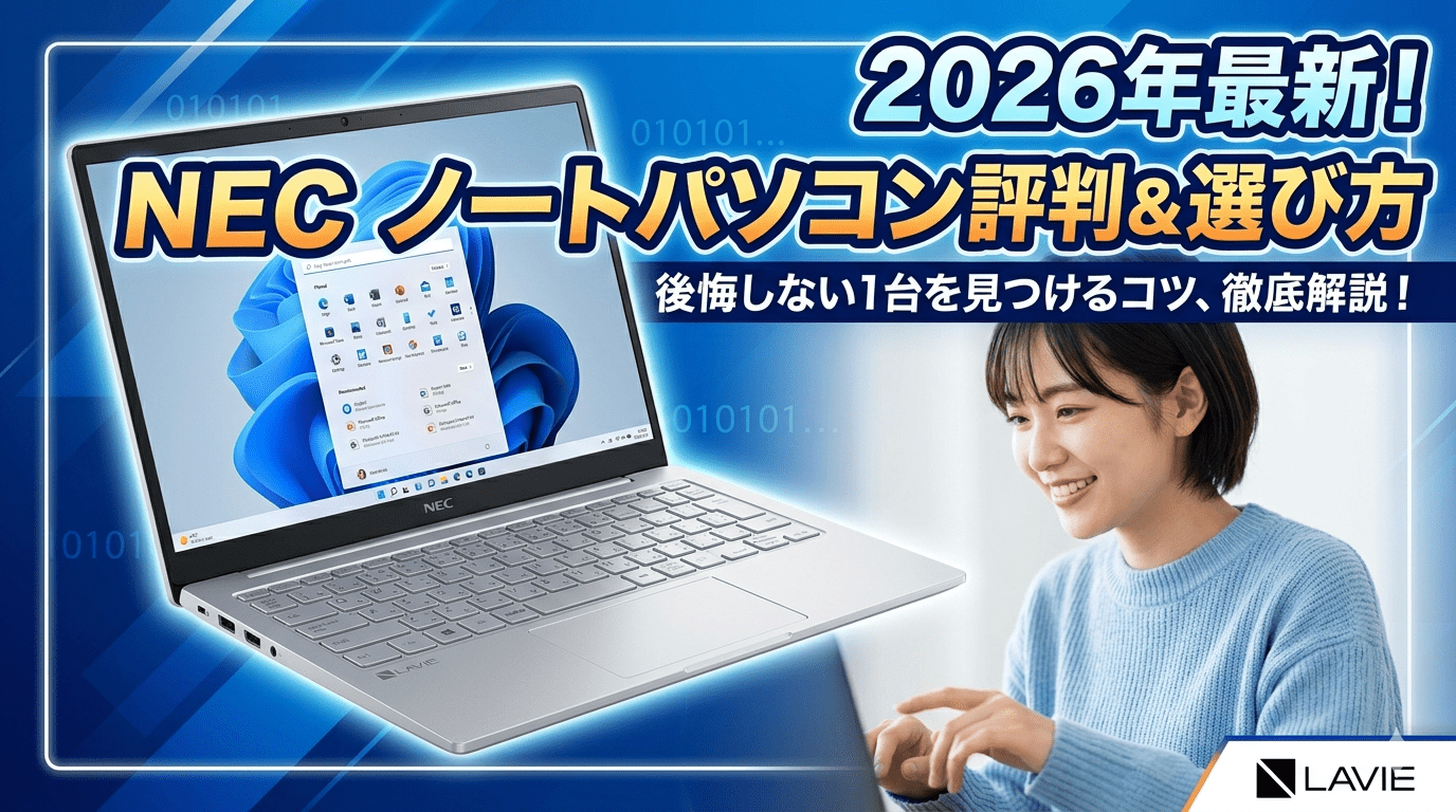 2026年版！NECノートパソコン評判と選び方のポイント