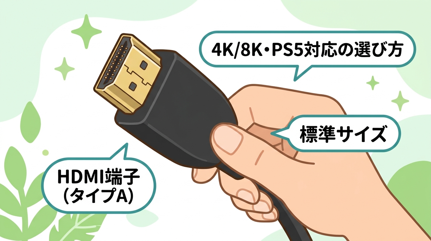 HDMIケーブルの端子の画像