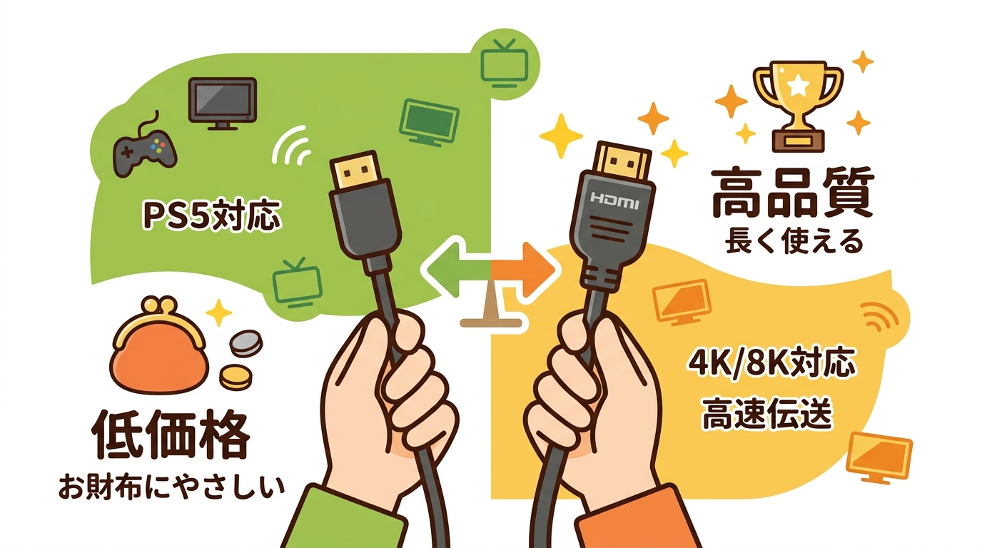 お財布と品質のバランスをイメージした画像