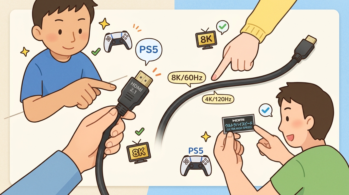 高品質なHDMI 2.1ケーブルの製品画像