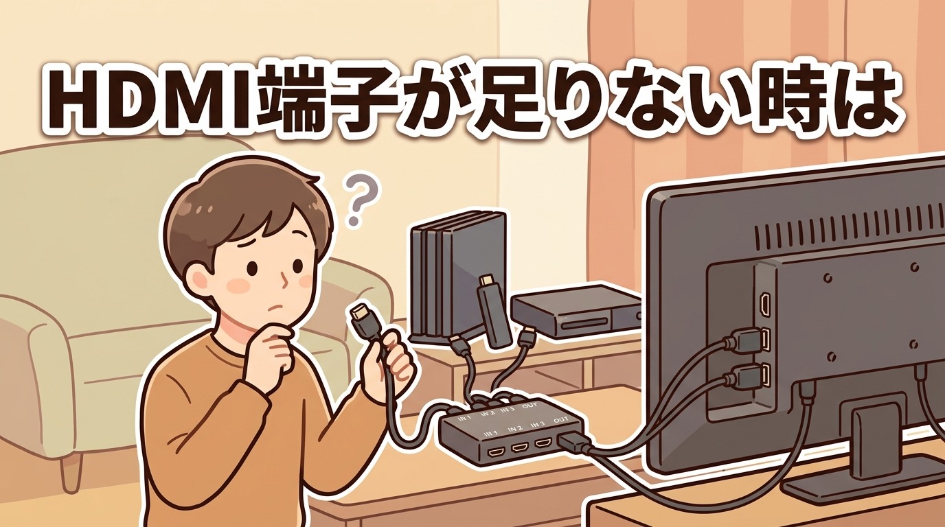 テレビ・PCのHDMI端子が足りない時の増やし方｜切替器・分配器・グラボ増設の使い分け