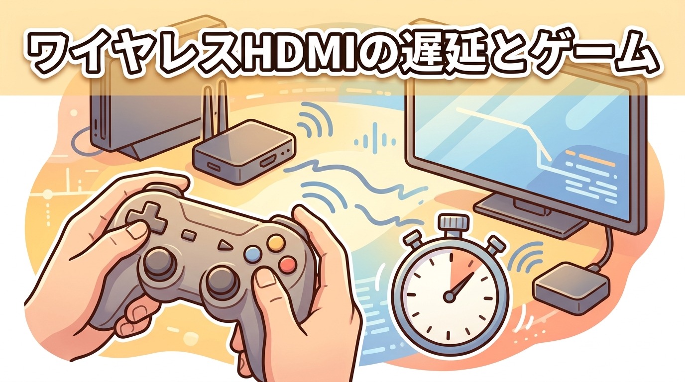 ワイヤレスHDMIの遅延はどれくらい？ゲームで使えるか